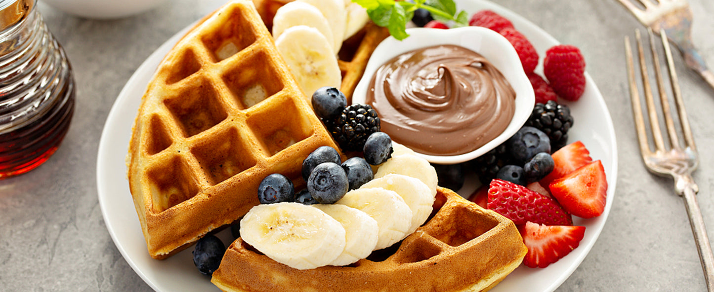 Belgian Waffle Maker, Classic Rotating Waffle Iron with Nonstick Plates, Removable Drip Tray and Cool Touch Handles, Double Flip