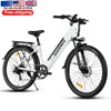 SAMEBIKE Overseas Warehouse with basket 36V 15Ah 26'' Lithium Battery Moped Style Spoke Rim Electric Hybrid City Electric Bike