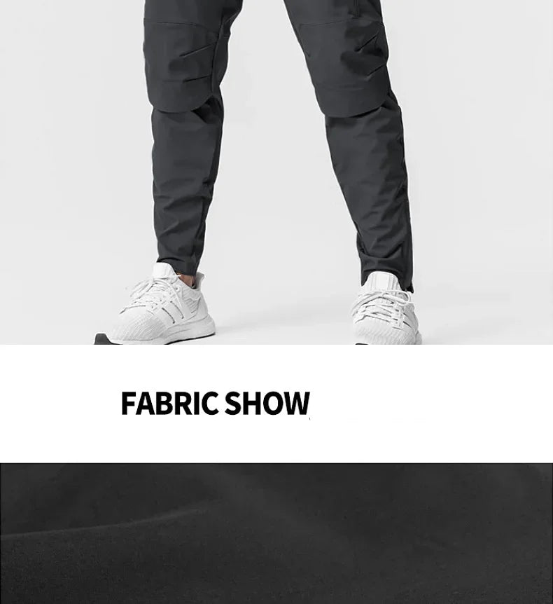 Men's Summer Joggers Pants Quick Dry Running Sweatpants Gym Fitness Outdoor Hip Hop Casual Track Trousers Breathable Sportswear