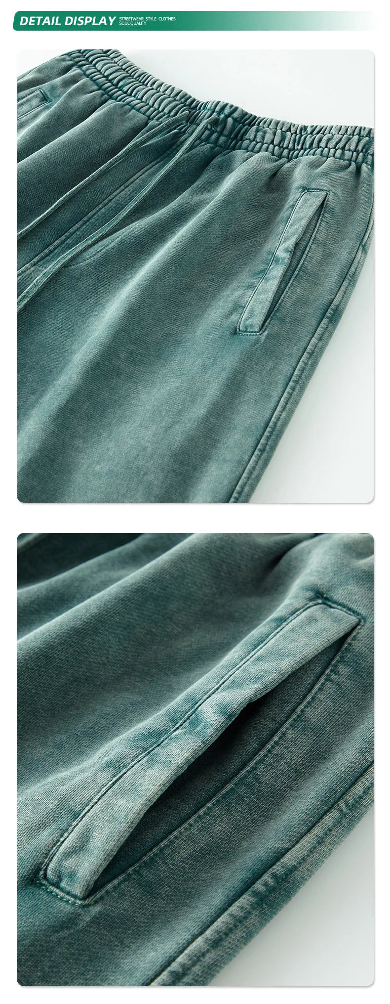 Sweatpants Joggers Women Men Vintage Wash Distressed Lightweight Round Hem Faded White Casual Pants Lounge Pants Comfy Trousers