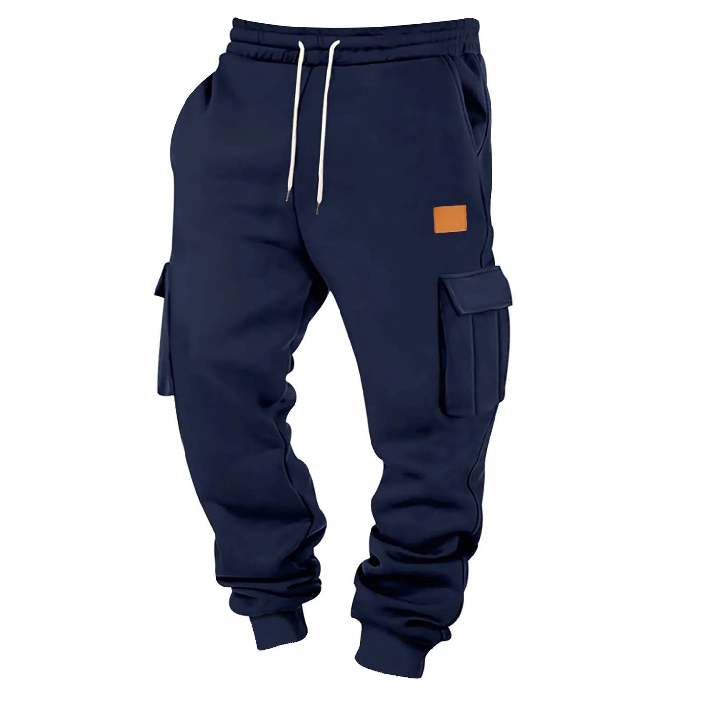 Men's Cargo Pants 2025 New Casual Loose Autumn Winter Straight Baggy Pants Multi-Pockets Solid Color Pinting Sweatpants 