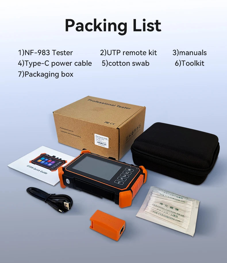 Hot Sale NOYAFA MOT-31 All-in-One OTDR Fiber Tester 1310/1550nm Dual Wavelength Network Test (PING,IP Scan,Prot Flashing) NF-983