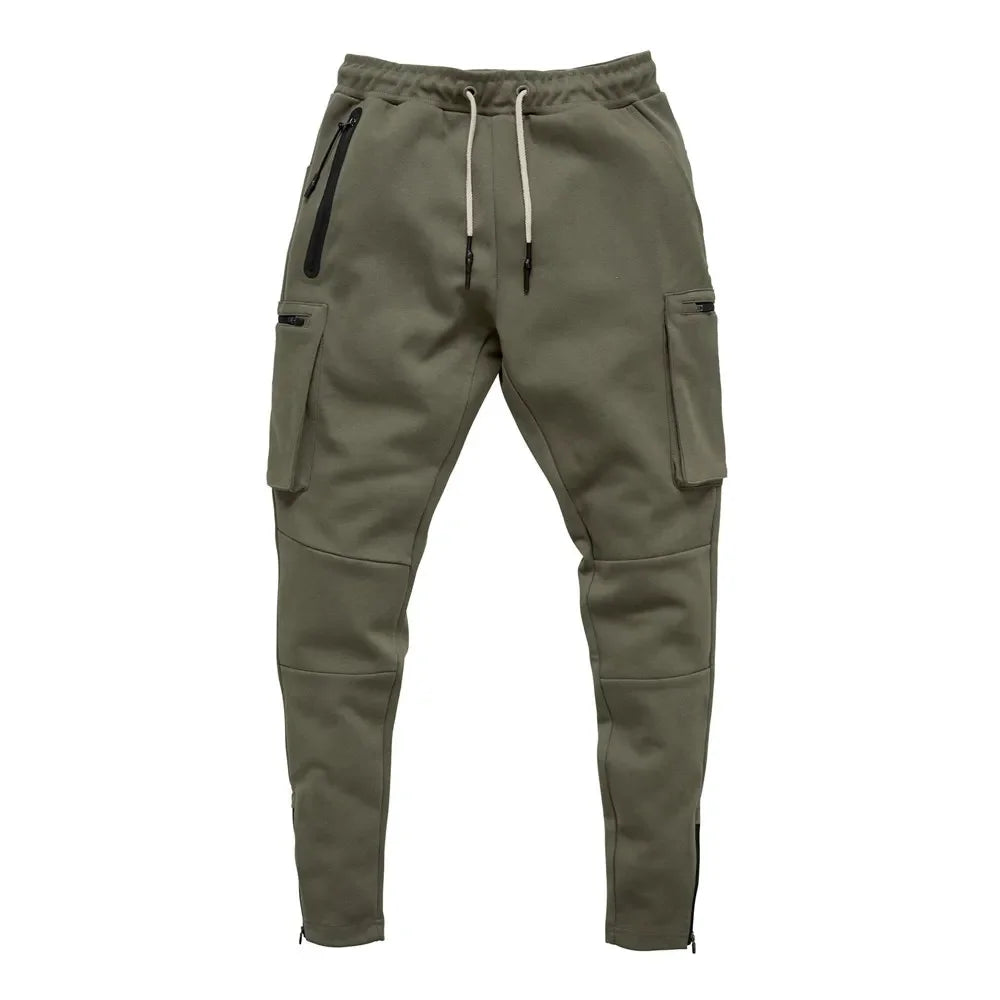 Joggers Sweatpants Men Casual Skinny Pants Multi-pocket Trousers Male Track Pants Gym Fitness Training Bodybuilding Sport Pant
