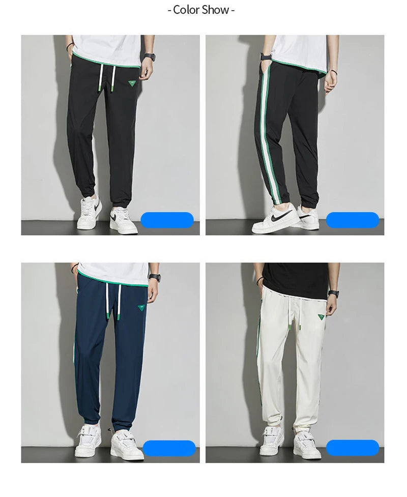 Joggers Streetwear Casual Side Stripe Pants Mens Fitness Sportswear Bottoms Loose Sweatpants Gyms Trousers Track pantalones