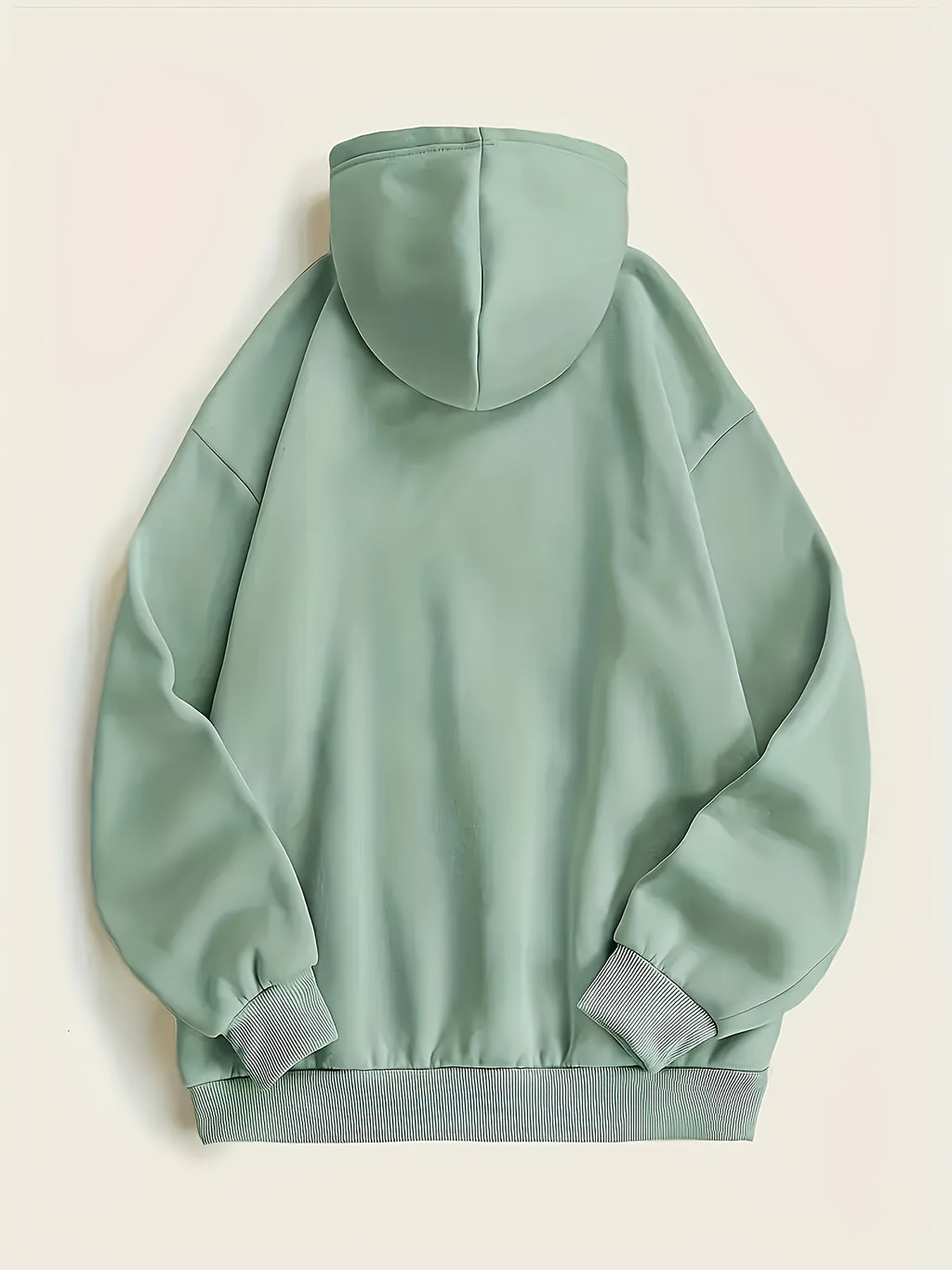 [Cozy Calvin Hoodie] Cozy Polyester Women's "Calvin" Graphic Hoodie | Casual Green Letter Print Pullover with Drawstrings, Long Sleeves, and Front Pocket
