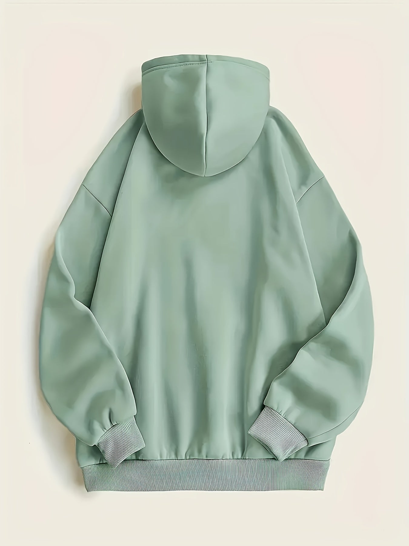[Cozy Calvin Hoodie] Cozy Polyester Women's "Calvin" Graphic Hoodie | Casual Green Letter Print Pullover with Drawstrings, Long Sleeves, and Front Pocket
