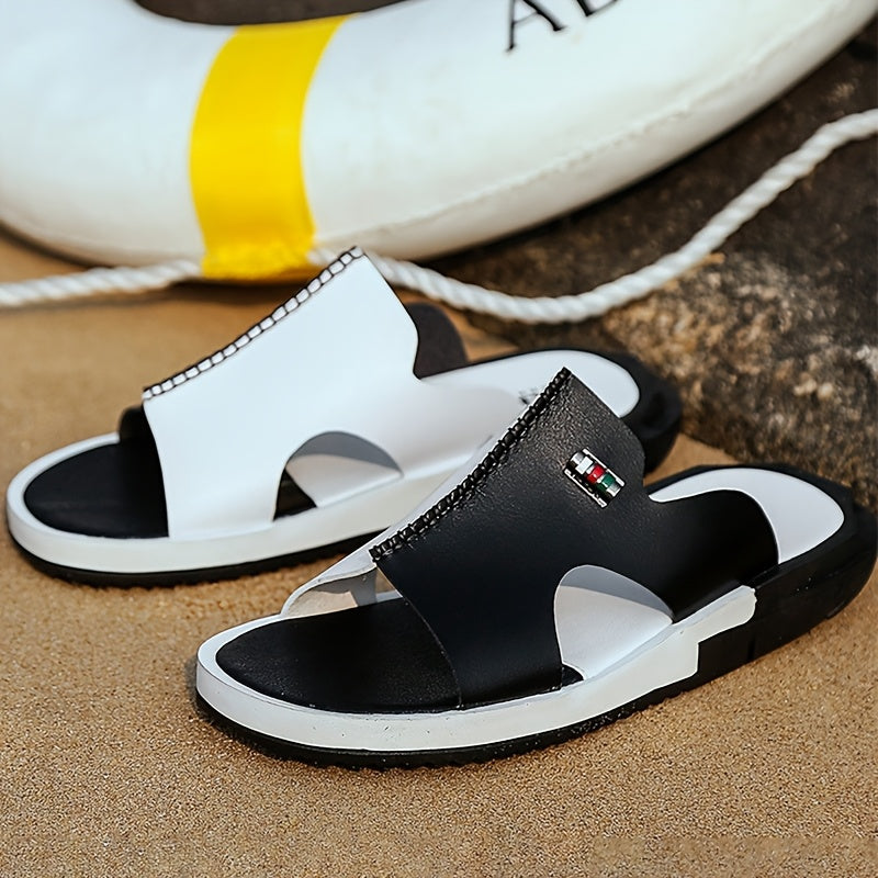 [Unique Men's Shoes] New Men's Slippers | 2025 Spring/Summer, Fashionable, Comfortable, Large Sizes, Outdoor Beach Shoes