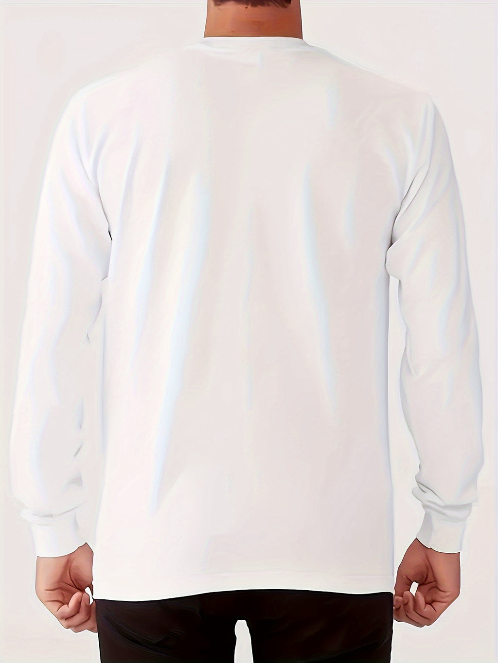 Stylish Paris Graphic Tee - Soft Crew Neck, Long Sleeve, Active Fit, Comfy Casual Wear for Spring, Summer, Autumn - Men's Fashion Clothing Tops
