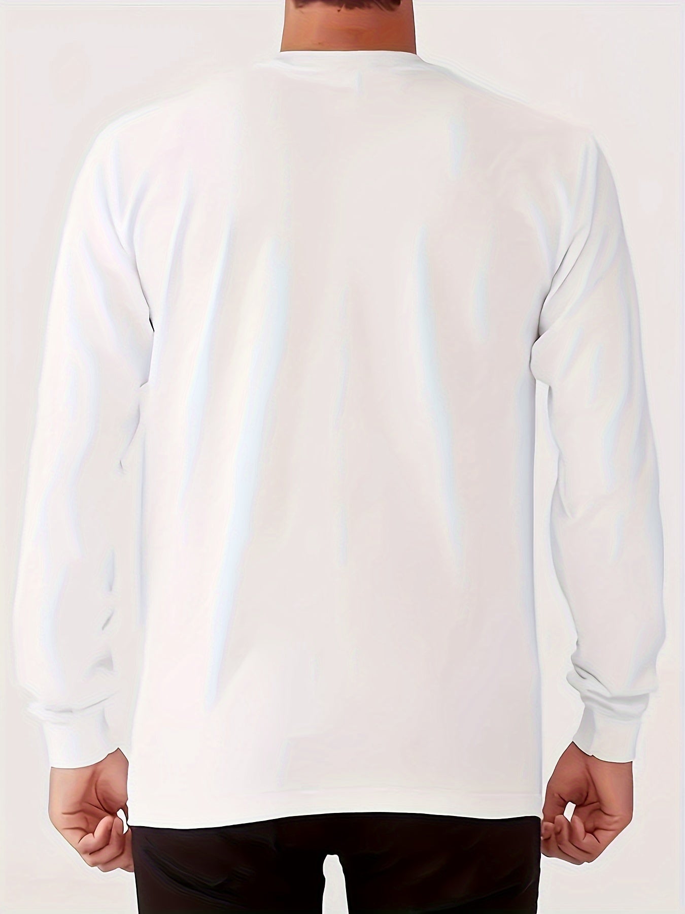Stylish Paris Graphic Tee - Soft Crew Neck, Long Sleeve, Active Fit, Comfy Casual Wear for Spring, Summer, Autumn - Men's Fashion Clothing Tops