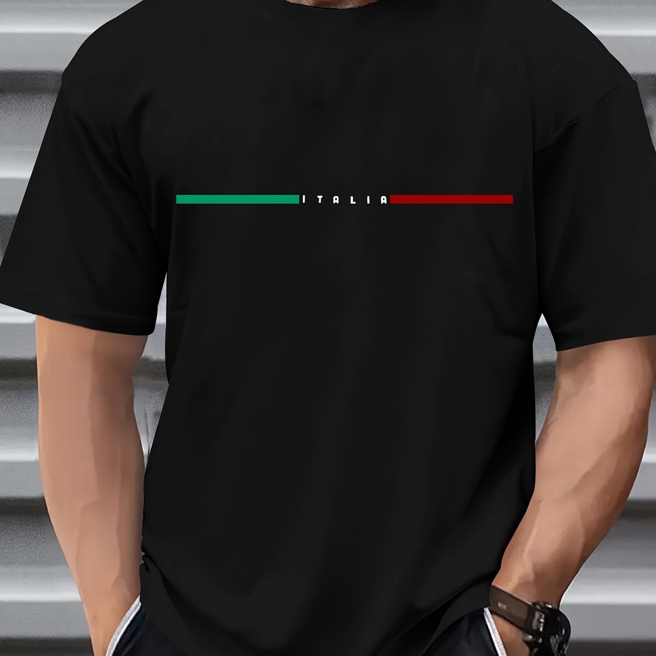 Vibrant Paris Print Short Sleeve Crew Neck T-Shirt - Comfort Fit, Stylish Streetwear, Soft Fabric, Breathable, Moisture-Wicking, Daily Wear Essential for Men - Perfect for Spring and Summer