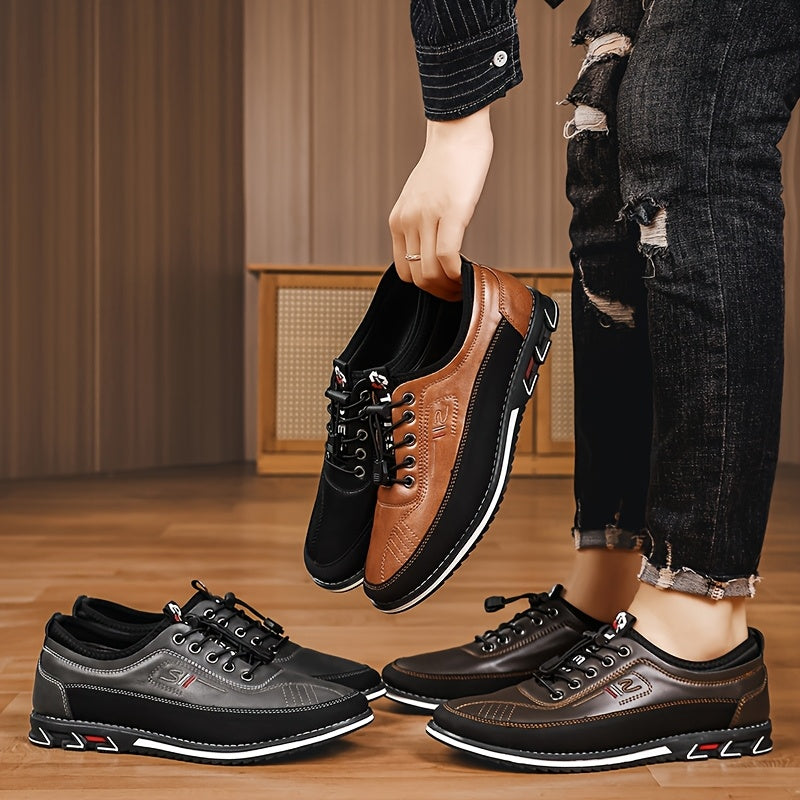 New Hand-Stitched Men's Outdoor Casual Shoe Slip-On Shoe Spring Low-Cut Breathable Plus Size Loafers，shoes for men