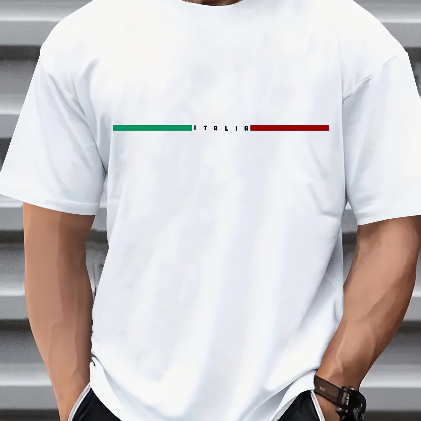 Vibrant Paris Print Short Sleeve Crew Neck T-Shirt - Comfort Fit, Stylish Streetwear, Soft Fabric, Breathable, Moisture-Wicking, Daily Wear Essential for Men - Perfect for Spring and Summer