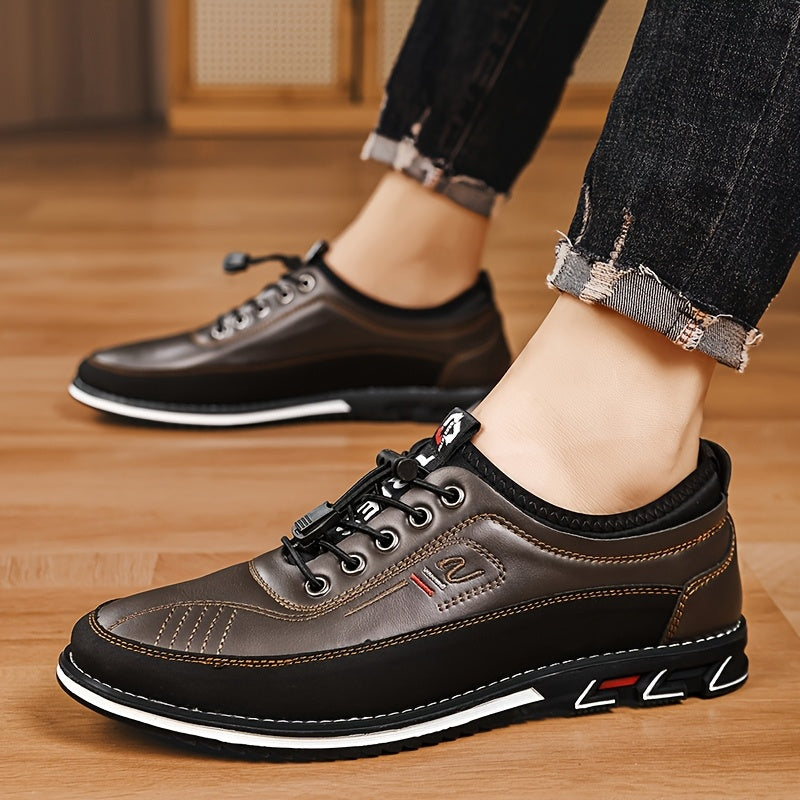 New Hand-Stitched Men's Outdoor Casual Shoe Slip-On Shoe Spring Low-Cut Breathable Plus Size Loafers，shoes for men