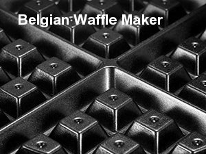 Belgian Waffle Maker, Classic Rotating Waffle Iron with Nonstick Plates, Removable Drip Tray and Cool Touch Handles, Double Flip
