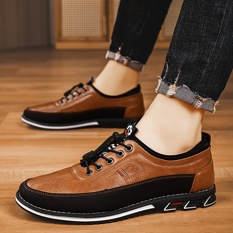 New Hand-Stitched Men's Outdoor Casual Shoe Slip-On Shoe Spring Low-Cut Breathable Plus Size Loafers，shoes for men