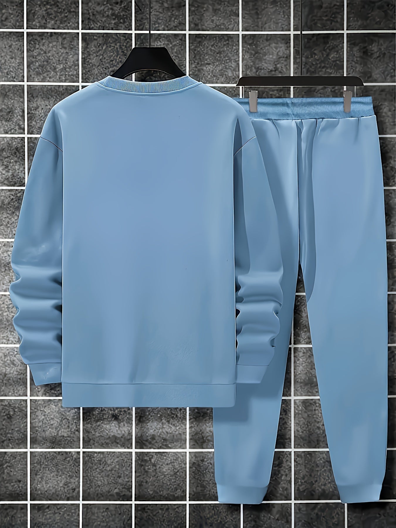 Men's Casual 2pcs Set: Effortless Sophistication Meets Cold-Weather Comfort. Step into the season with this versatile men's autumn/winter set, expertly crafted from a durable cotton-polyester blend that balances comfort, styl