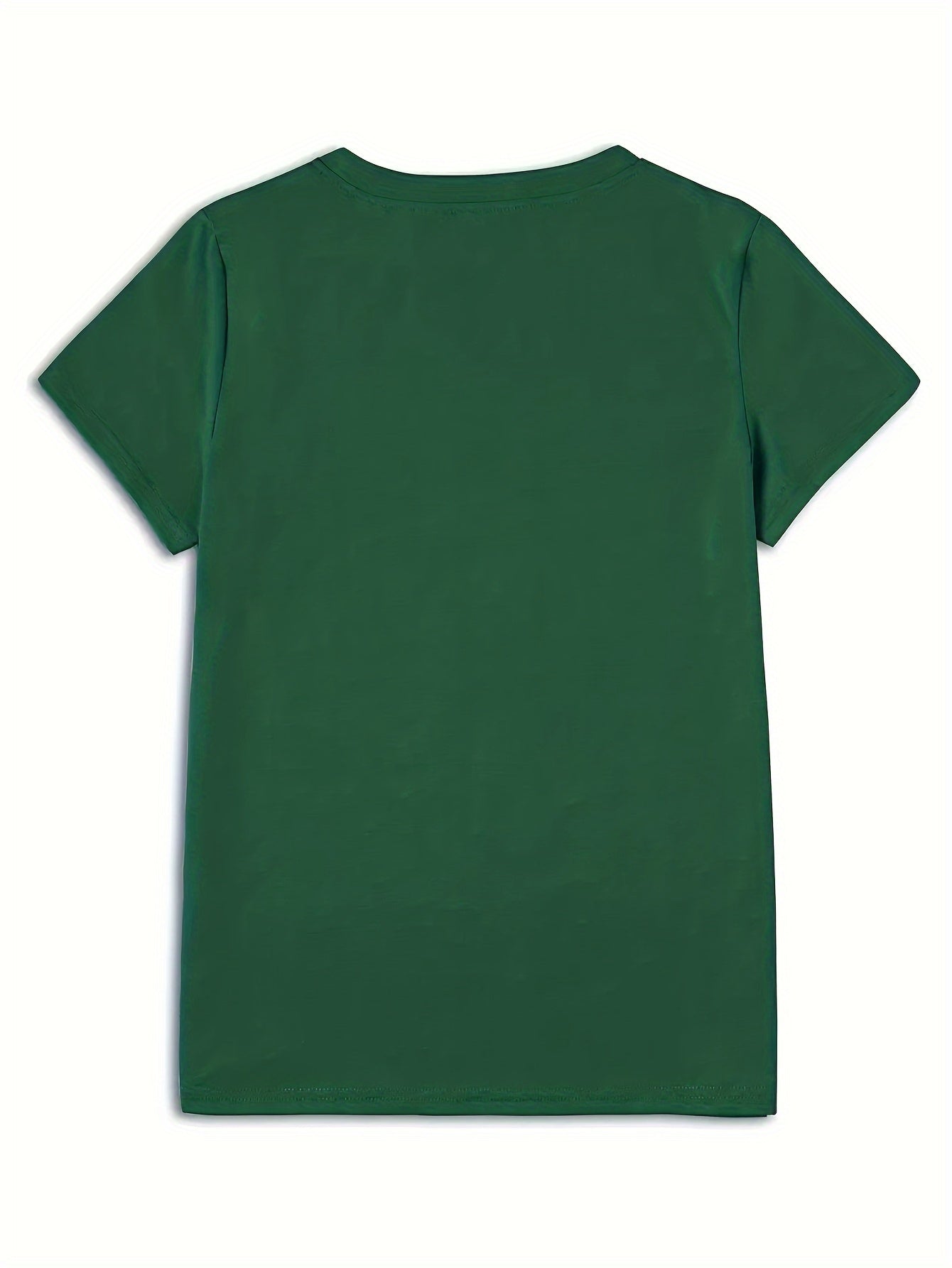 Women'S Calvin Graphic T-Shirt - Green Short Sleeve Tee with Bold "C" Design, Casual Summer Style, Comfortable & Versatile for Casual Attire, Everyday Tshirt | Bold Graphic Tee | Comfortable Fit