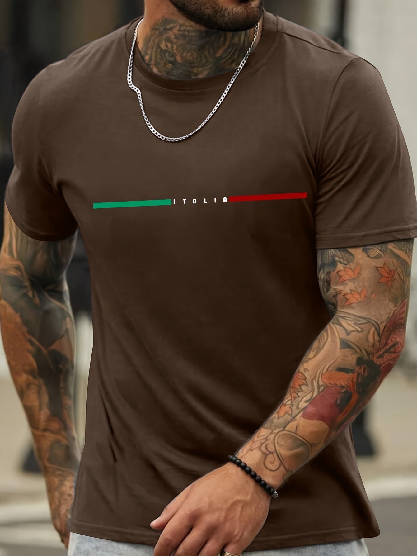 Vibrant Paris Print Short Sleeve Crew Neck T-Shirt - Comfort Fit, Stylish Streetwear, Soft Fabric, Breathable, Moisture-Wicking, Daily Wear Essential for Men - Perfect for Spring and Summer