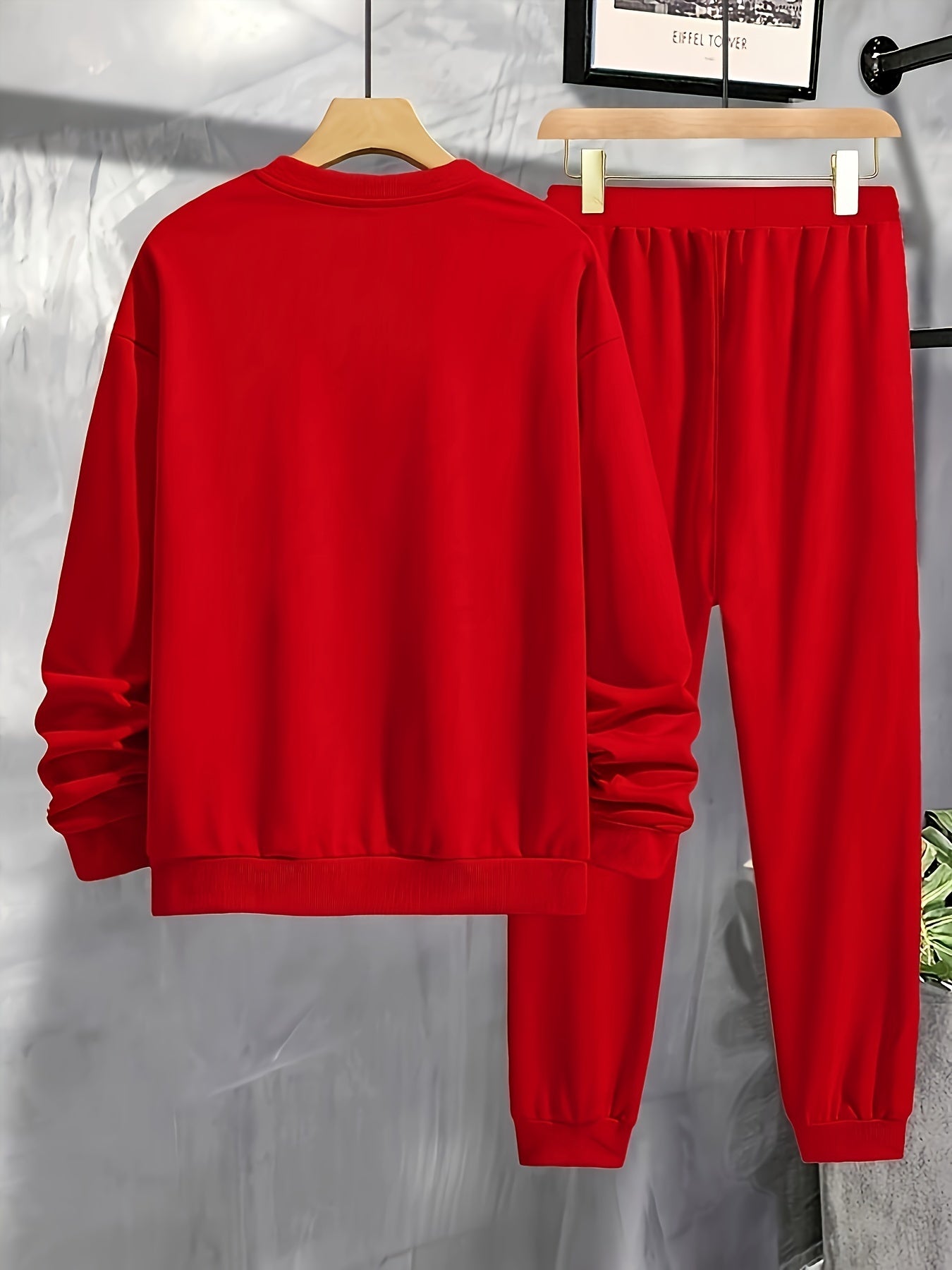 Men's Casual 2pcs Set: Effortless Sophistication Meets Cold-Weather Comfort. Step into the season with this versatile men's autumn/winter set, expertly crafted from a durable cotton-polyester blend that balances comfort, styl