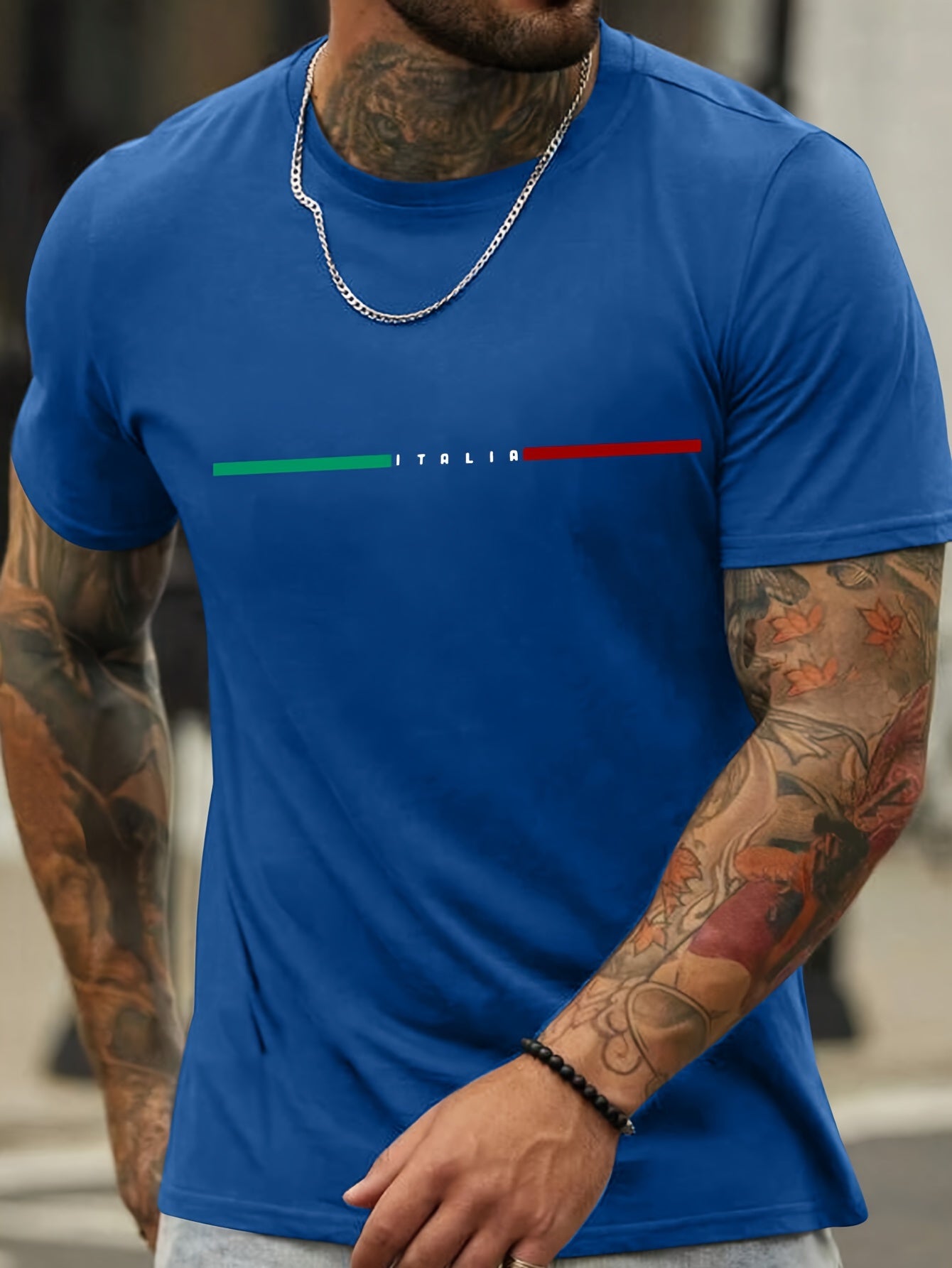 Vibrant Paris Print Short Sleeve Crew Neck T-Shirt - Comfort Fit, Stylish Streetwear, Soft Fabric, Breathable, Moisture-Wicking, Daily Wear Essential for Men - Perfect for Spring and Summer