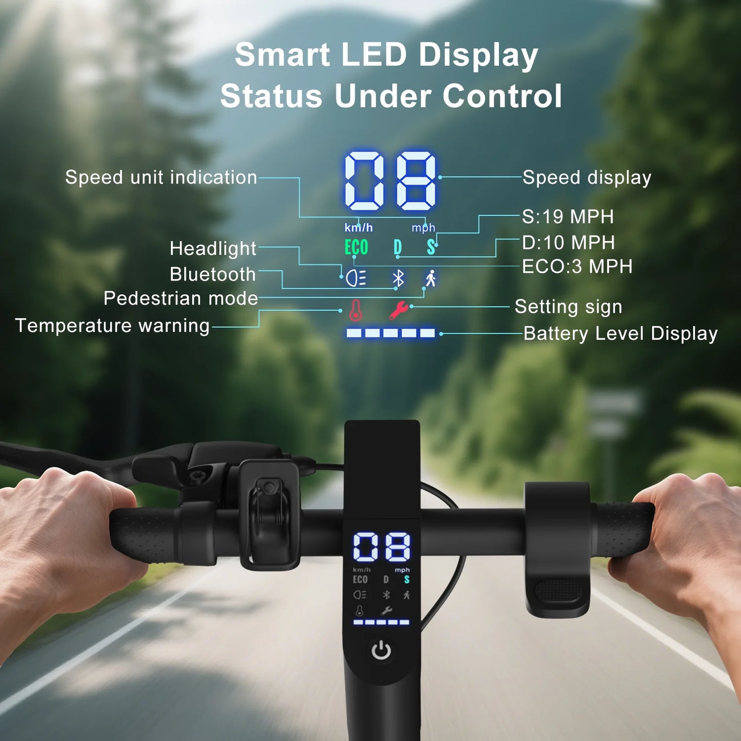 ES8501-QJ-US Adult Electric Scooter Moped Foldable E-Scooter Wholesale Dualtron Fast Electronic Model with Cheap Prices