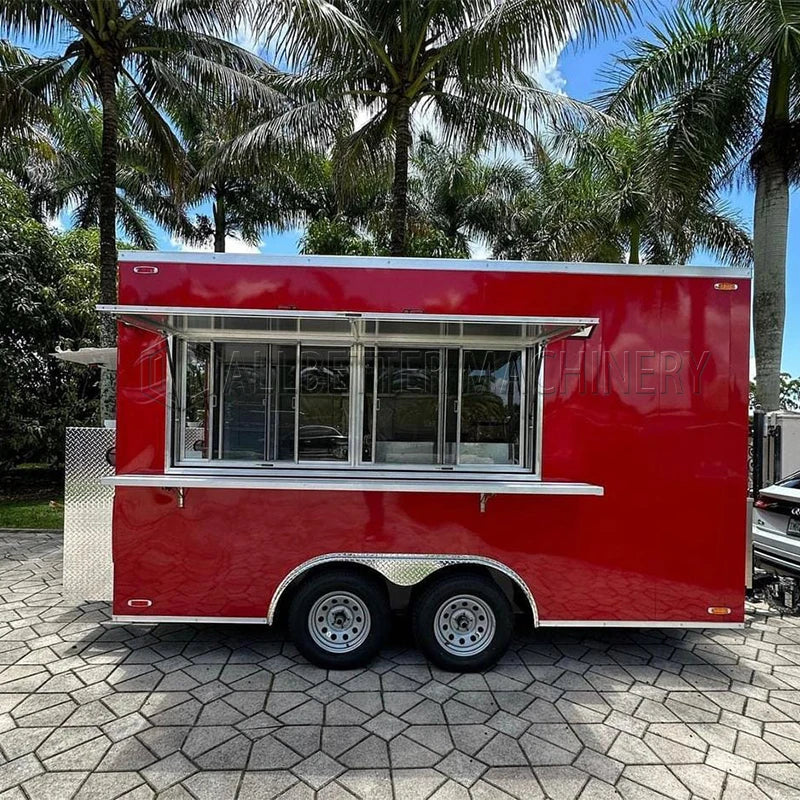 Allbetter 2024 New Luxury Multifunction Sales Vending Truck Mobile Food Truck Street Fast Food Food Trailer European Standard