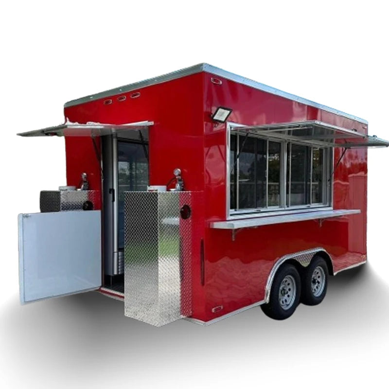 Allbetter 2024 New Luxury Multifunction Sales Vending Truck Mobile Food Truck Street Fast Food Food Trailer European Standard