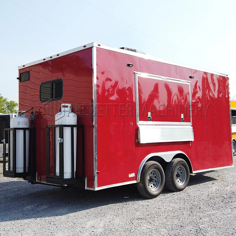 Allbetter Fully Equipped Food Truck for Sale Europe Customized Concession Food Trailer Coffee Vending Cart Catering Trailer