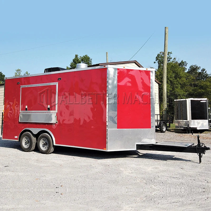 Allbetter Fully Equipped Food Truck for Sale Europe Customized Concession Food Trailer Coffee Vending Cart Catering Trailer