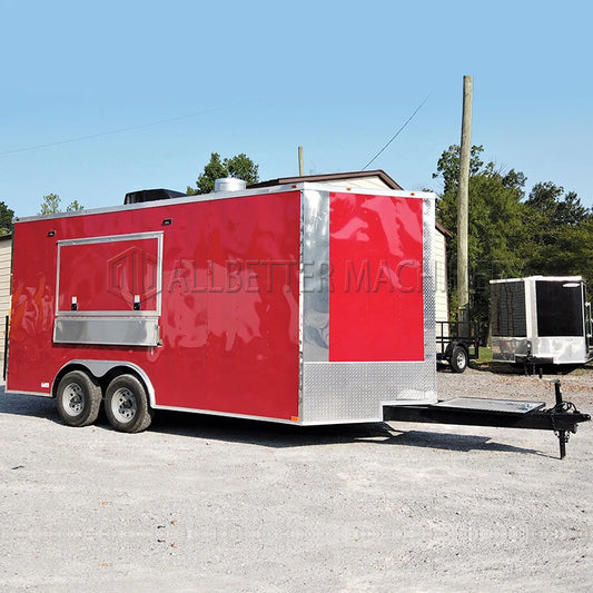 Allbetter Fully Equipped Food Truck for Sale Europe Customized Concession Food Trailer Coffee Vending Cart Catering Trailer