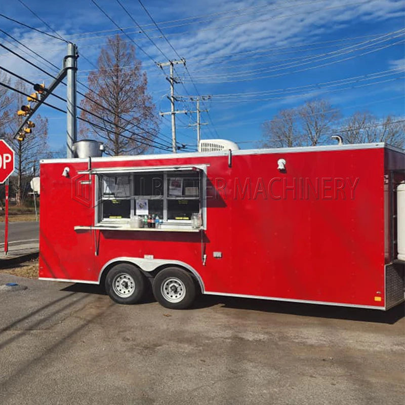 Allbetter 2024 New Luxury Multifunction Sales Vending Truck Mobile Food Truck Street Fast Food Food Trailer European Standard