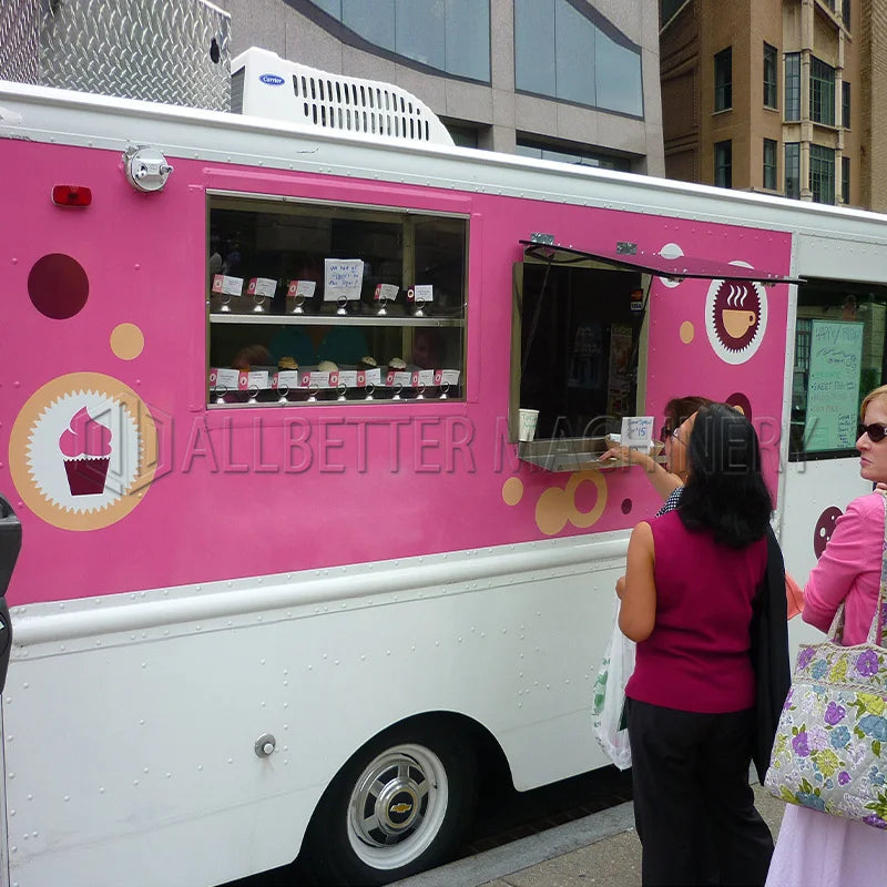 Allbetter Fully Equipment Mobile Food Truck New Design Fast Crepe Hot Dog Food Carts CE Concession Mobile Kitchen Food Trailer