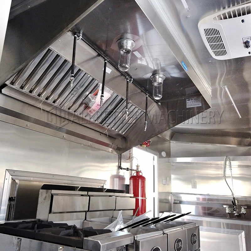 Allbetter Fully Equipped Food Truck for Sale Europe Customized Concession Food Trailer Coffee Vending Cart Catering Trailer