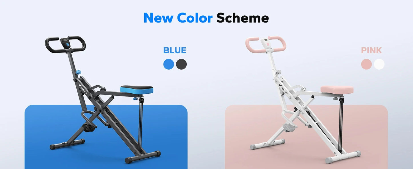 MERACH Squat Machine 2in1 Squat Rowing Machine. Foldable Exercise Equipment Glute Trainer Machine Glutes Leg Home Fit