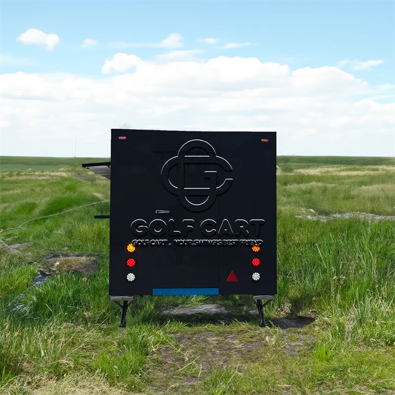 United State Food  Truck with Full Kitchen Concession Bbq Food Trailer with Porch Fully Equipped Custom Food Truck