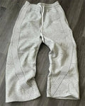 Y2k Embroidered Black Gray Casual Pants Men's Women's Premium Blended Material