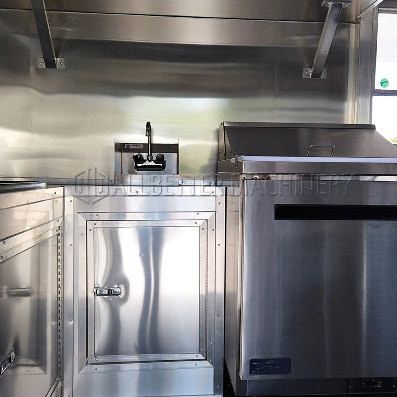 Allbetter 2024 New Luxury Multifunction Sales Vending Truck Mobile Food Truck Street Fast Food Food Trailer European Standard