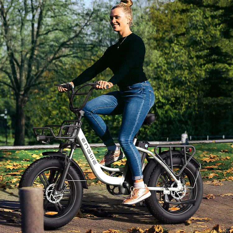 ENGWE L20 EU Warehouse Fat Tire Electric Moped Bike 20in Tire Adults Ebike Motorcycles 13Ah Lithium Battery Electric Bicycle