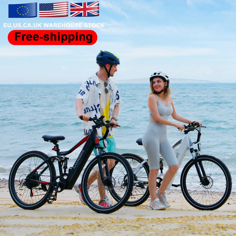 Free Shipping 750W 48V 14Ah Moped Retro Style Pedal Assist Multifunctional Electric Mountain Bike