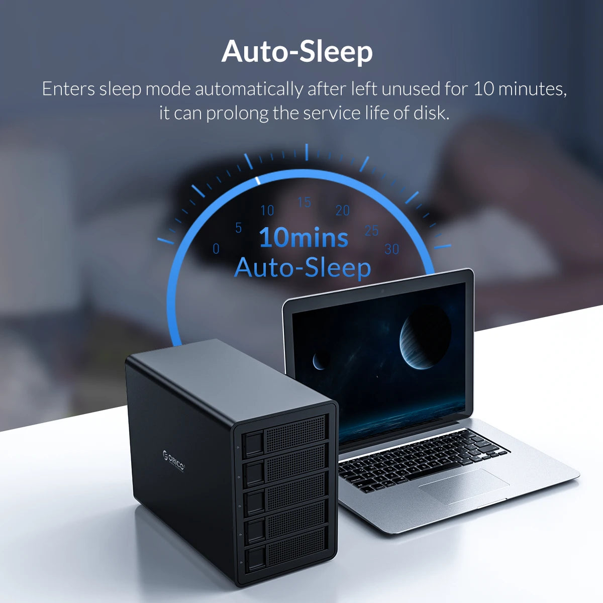 ORICO 35 Series 5 Bay HDD Docking Station With Dual Chip 150W Built-in Power Hard Drive Case for Altcoins Mining