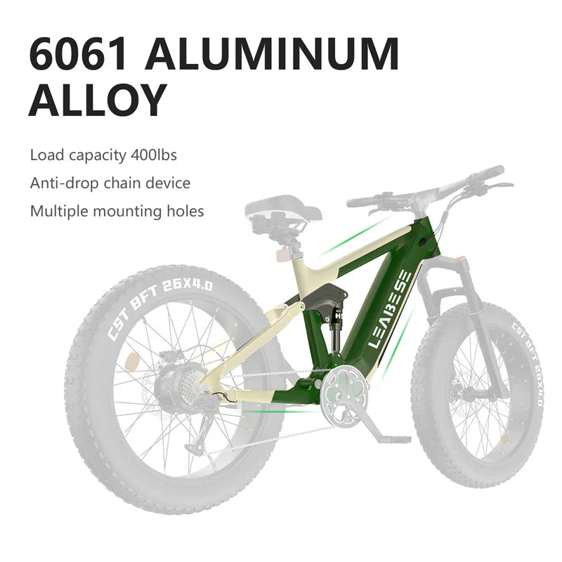 Electric Bicycle Road Moped With Pedals E-Bike Electric City E Dirt E-Moped 26X4.00 Road Bike Fat Tires