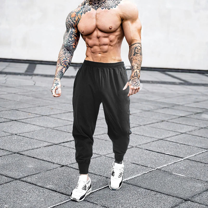 Mens Joggers Pants Summer Fashion Sweatpants Streetwear Fitness Tracksuit Jogging Pants Men Gym Clothing Muscle Sports Trousers