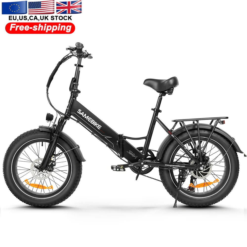 EU STOCK Duty Free  20 Inch Fat Tire Folding Electric Moped Bike 48V 750W Bicycle Electric Bike