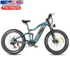 New Upgrade Mountain Style Moped 1000W 48V 17Ah Colorful Display 7 Speed Hydraulic Disc Brake Electric Mountain Bike