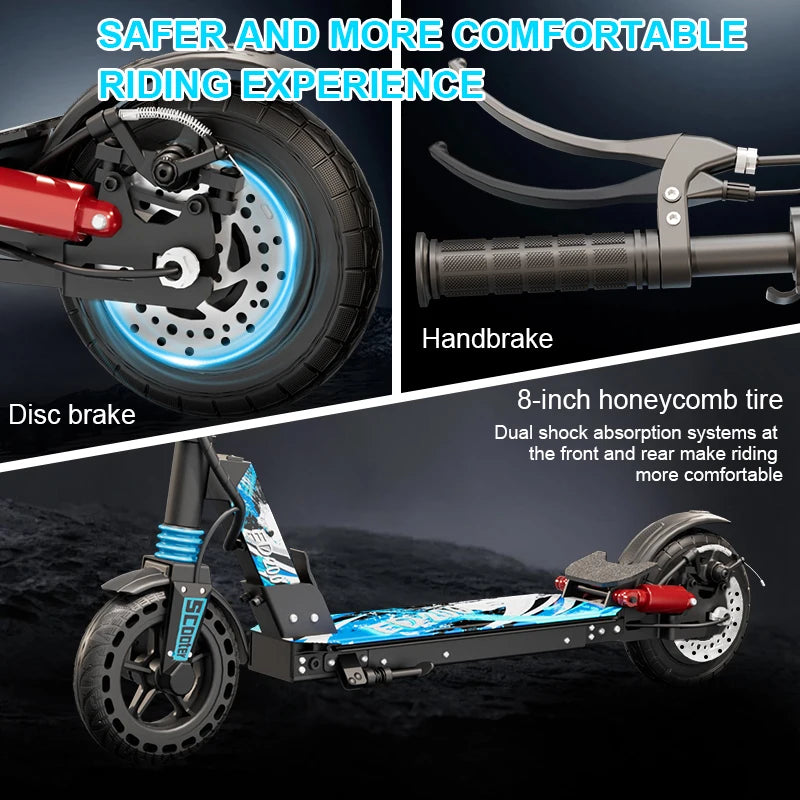 2025 Hot Popular 200W Electric City Moped Scooter with Rear Hub Motor 36V Pedal Assist Best From China USA Warehouse