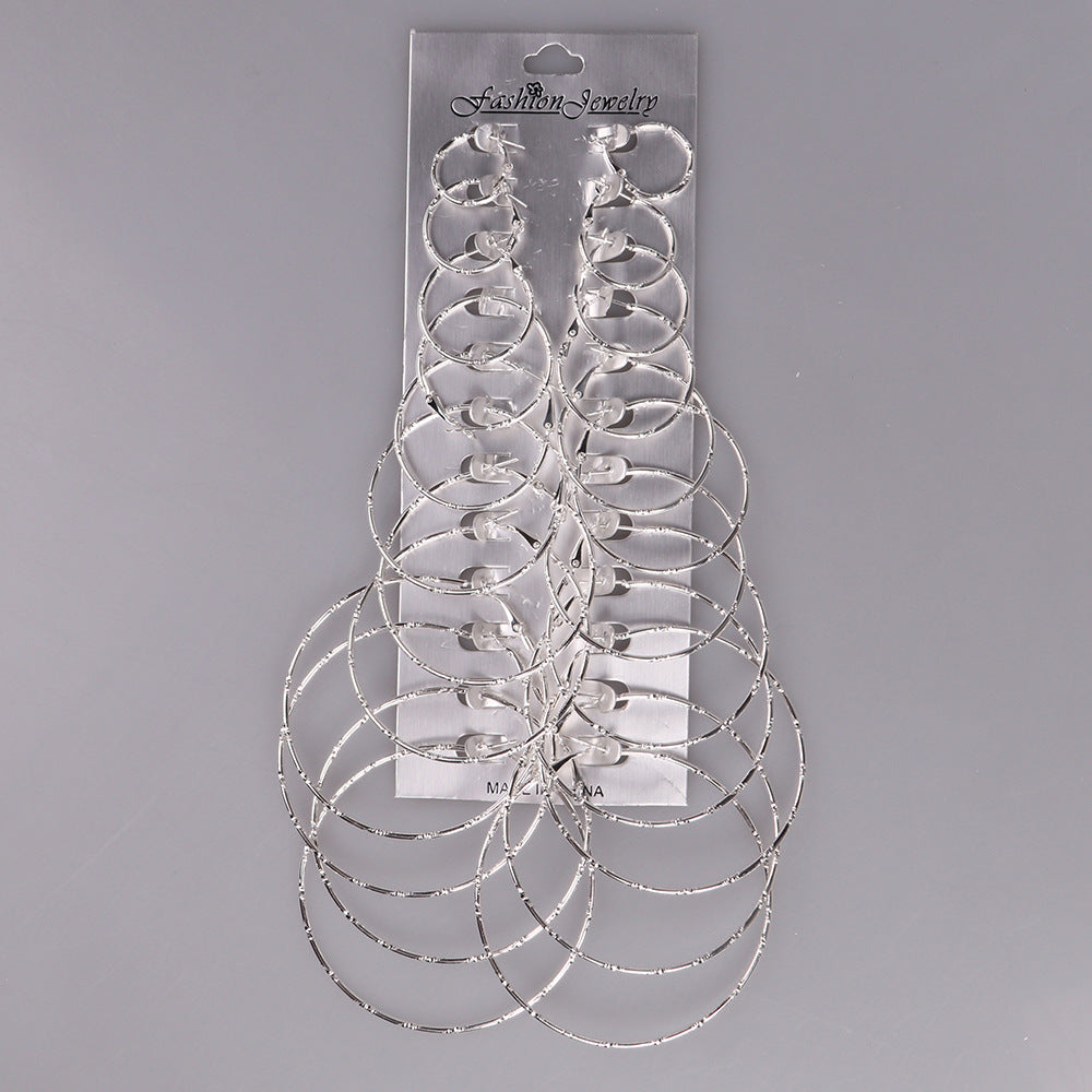 silver hoop Earrings. Different sizes Available for your taste