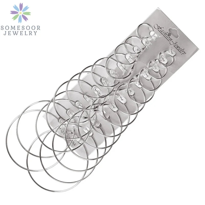 silver hoop Earrings. Different sizes Available for your taste