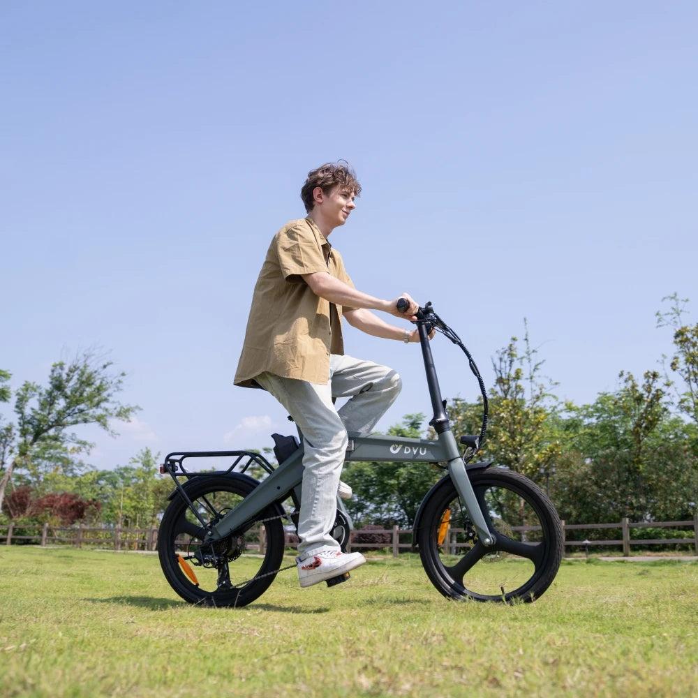 20 Inch DYU EU UK Warehouse Stock Moped Style Stealth Bomber Bicycle Folding Cheap Cycle Electric E Bike for Sale Ebike