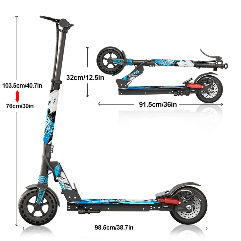 2025 Hot Popular 200W Electric City Moped Scooter with Rear Hub Motor 36V Pedal Assist Best From China USA Warehouse