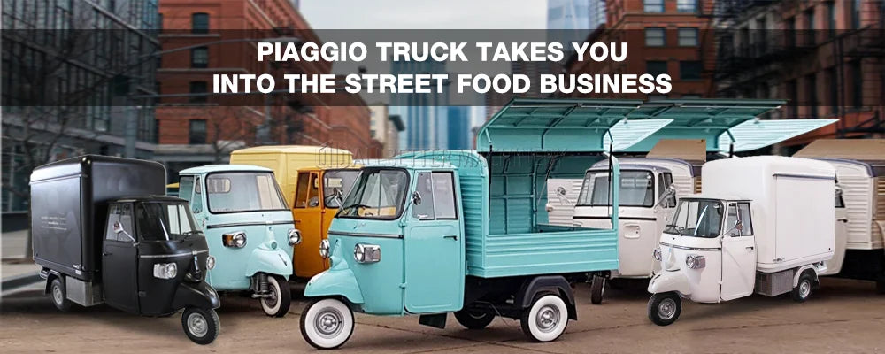 Allbetter Mobile Motorcycle Food Truck with Full Kitchen Coffee Kiosk Street Food Cart Tuk Tuk Beer Bar Food Truck for Sale